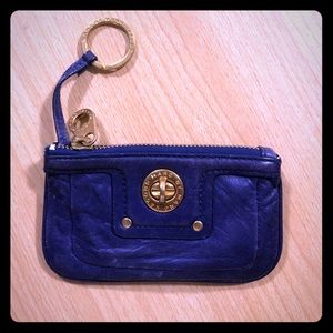 Marc Jacobs card wallet in plum purple